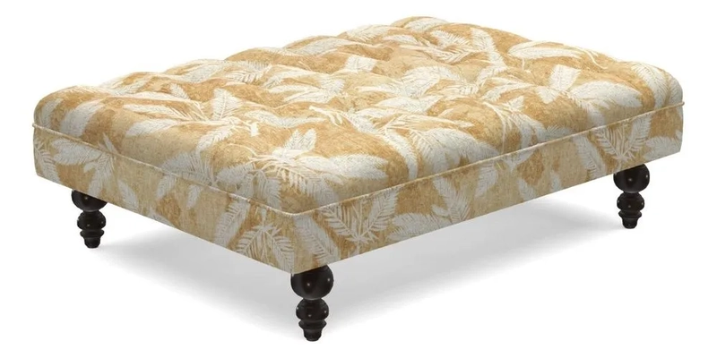 Bedham Footstool in RHS Gertrude Jekyll Lattice Green