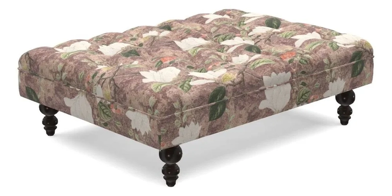 Bedham Footstool in RHS Gertrude Jekyll Lattice Green