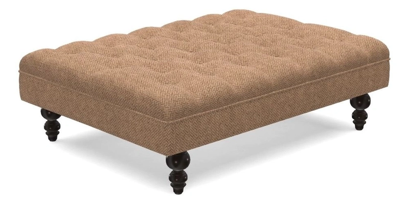 Bedham Footstool in RHS Gertrude Jekyll Lattice Green