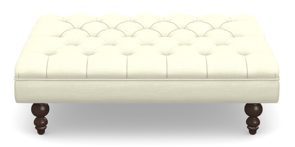 Product photograph of Bedham Footstool Footstool In Basket Weave - Cream from Sofas and Stuff Limited
