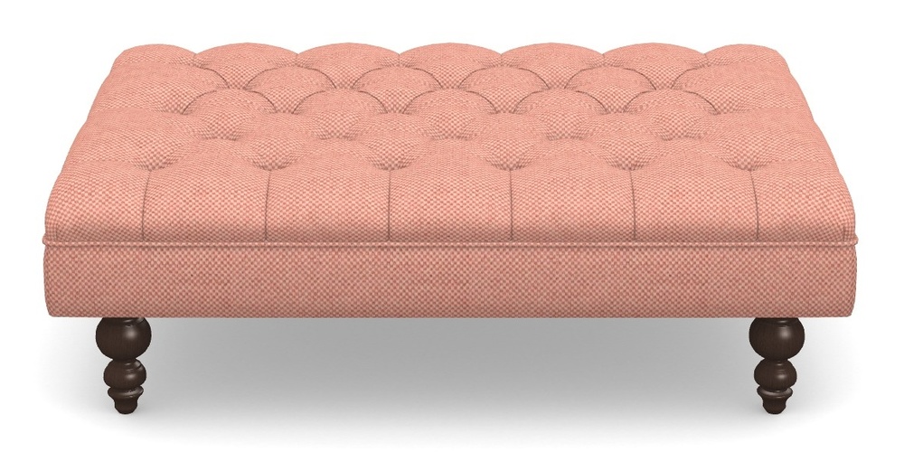 Product photograph of Bedham Footstool Footstool In Basket Weave - Peony from Sofas and Stuff Limited