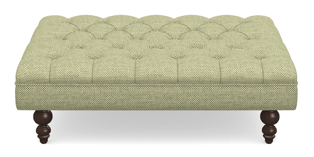 Product photograph of Bedham Footstool Footstool In Basket Weave - Sage from Sofas and Stuff Limited