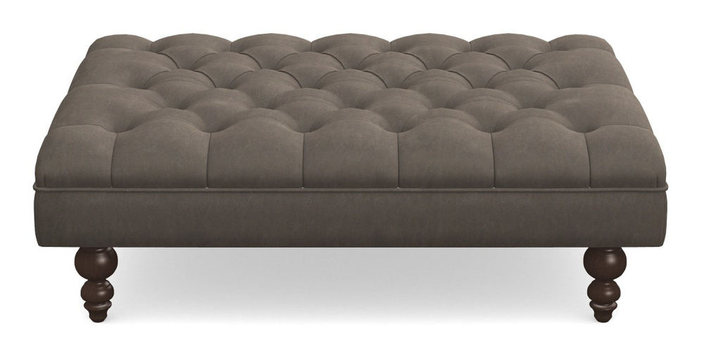 Product photograph of Bedham Footstool Footstool In Clever Tough And Eco Velvet - Chrome from Sofas and Stuff Limited