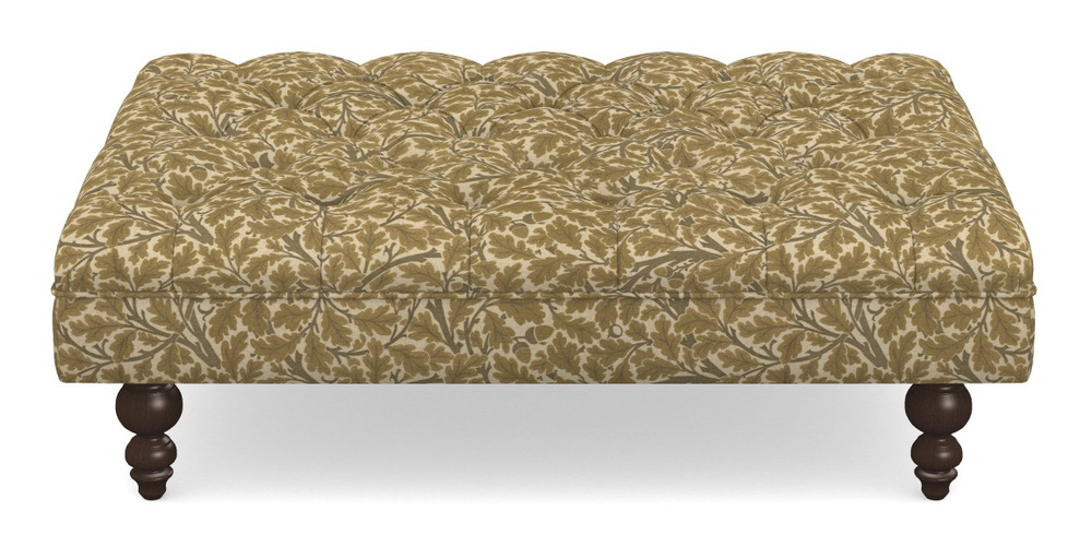 Product photograph of Bedham Footstool Footstool In V A Drawn From Nature Collection - Oak Tree - Gold from Sofas and Stuff Limited