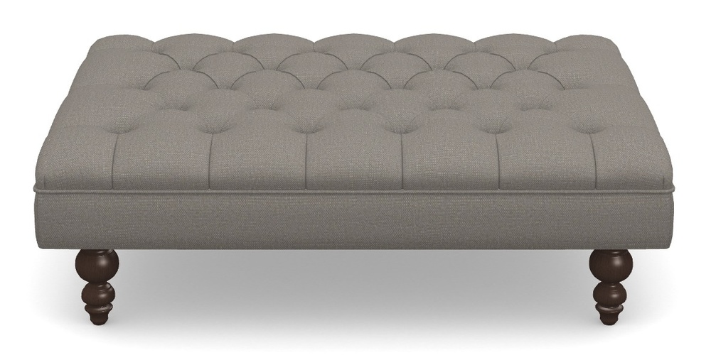 Product photograph of Bedham Footstool Footstool In Plain Linen Cotton - Purple Haze from Sofas and Stuff Limited