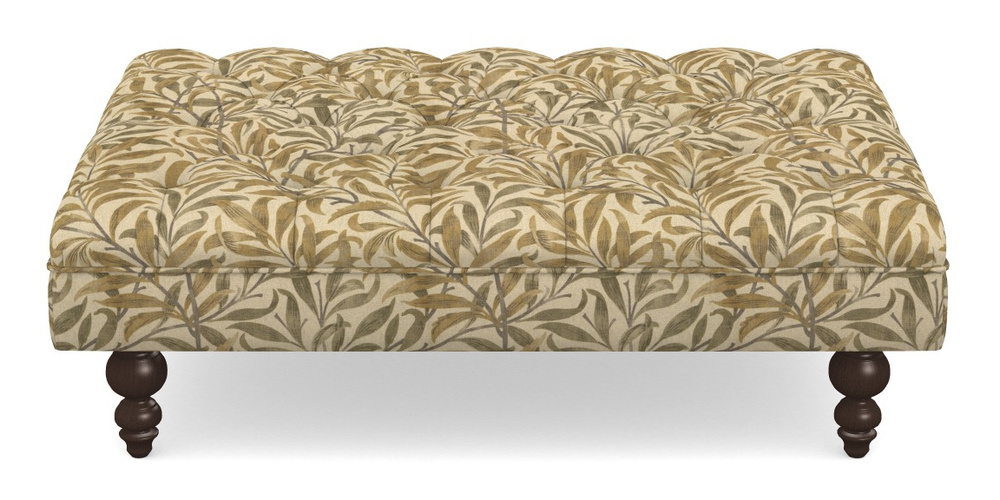 Product photograph of Bedham Footstool Footstool In V A Drawn From Nature - Willow Bough Large - Gold from Sofas and Stuff Limited