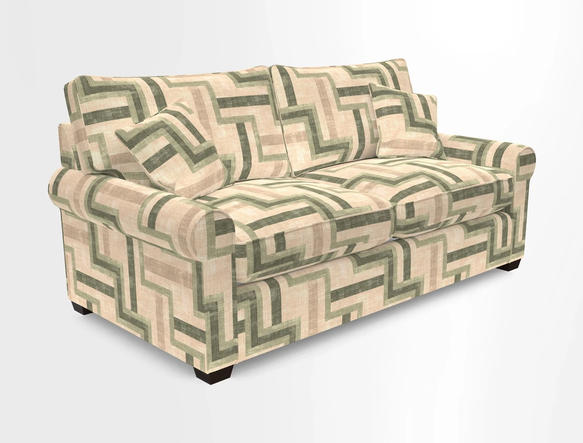 Bignor 3 Seater Sofa in V&A Drawn From Nature Oak Tree Gold
