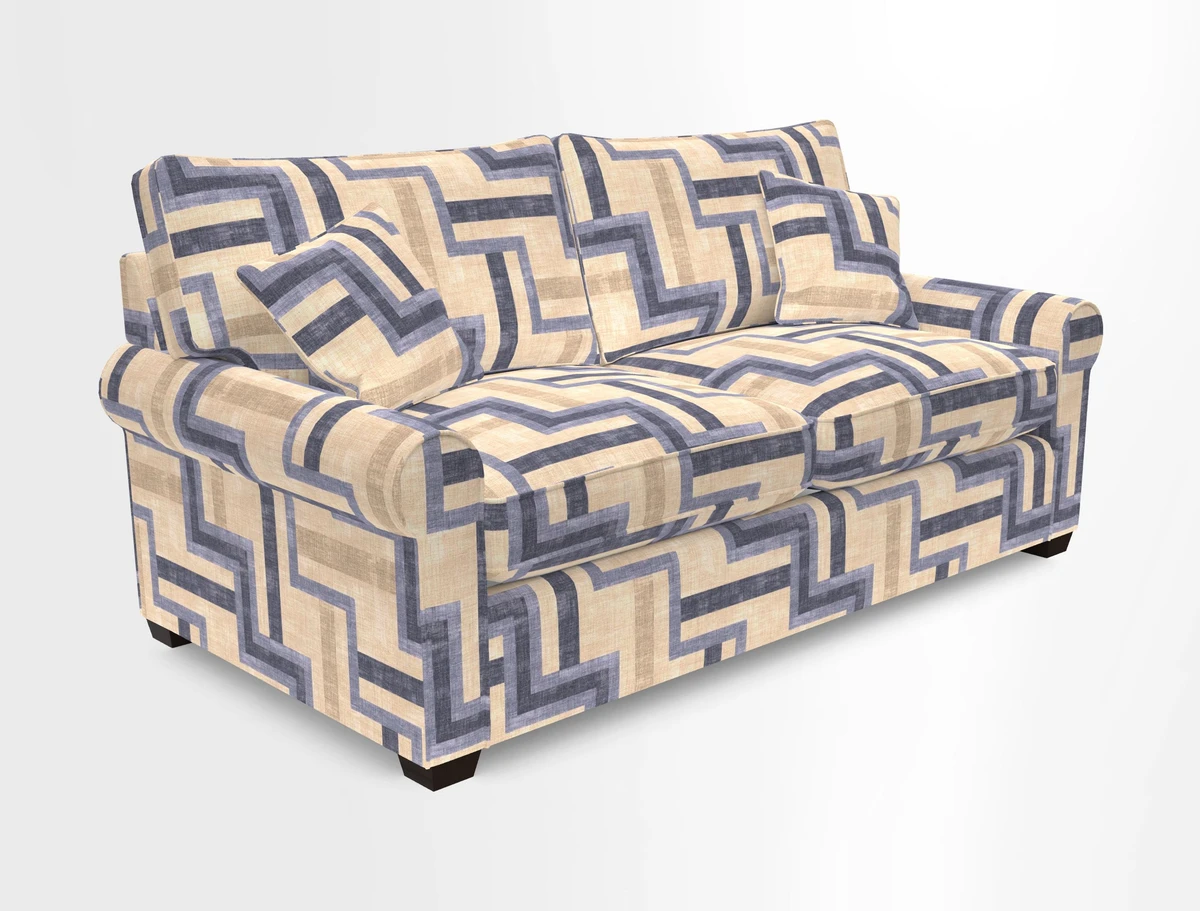 Bignor 3 Seater Sofa in V&A Drawn From Nature Oak Tree Gold