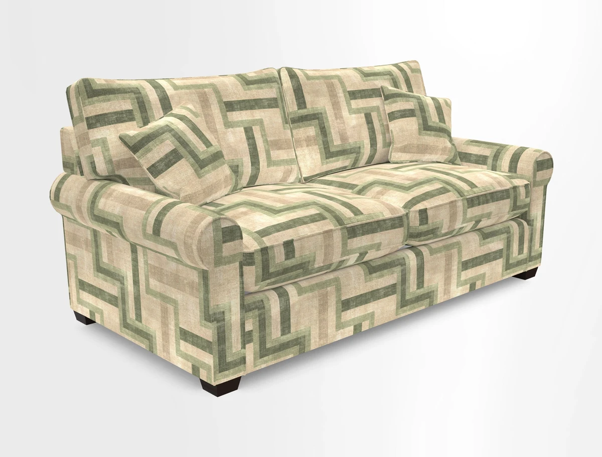 Bignor 3 Seater Sofa in V&A Drawn From Nature Oak Tree Gold