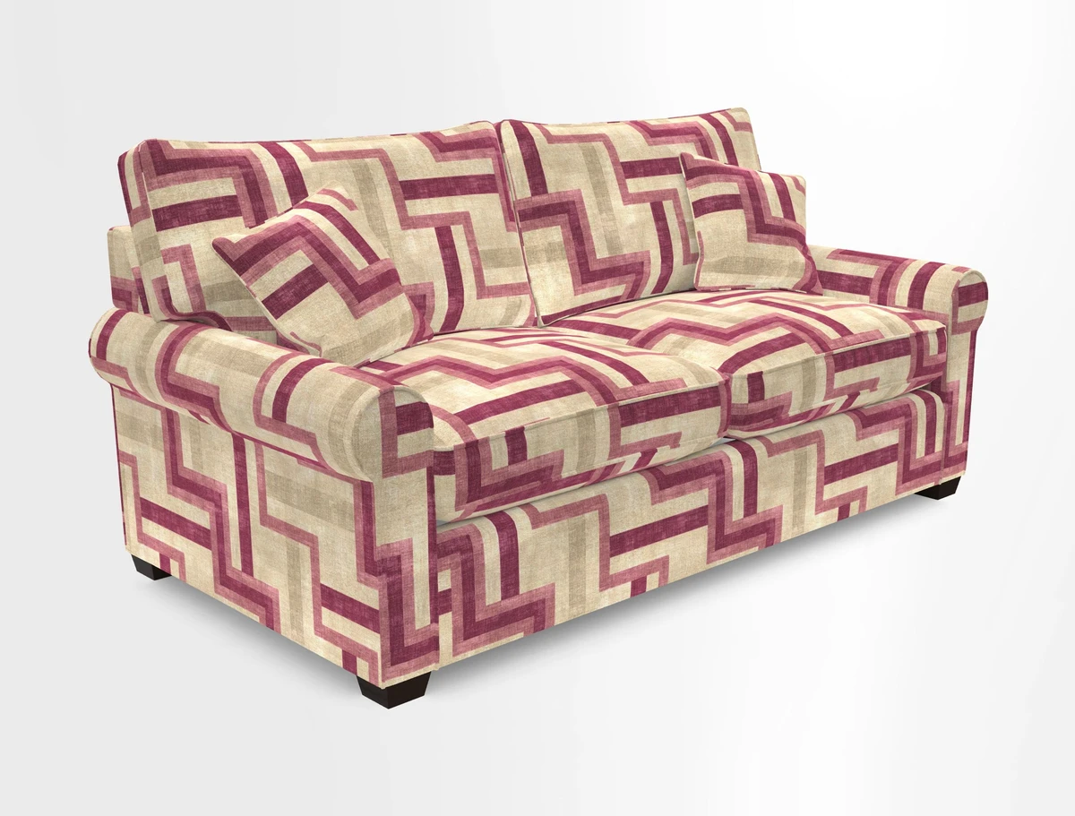 Bignor 3 Seater Sofa in V&A Drawn From Nature Oak Tree Gold
