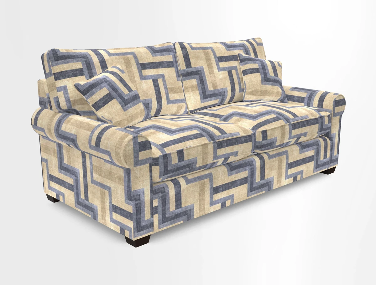 Bignor 3 Seater Sofa in V&A Drawn From Nature Oak Tree Gold