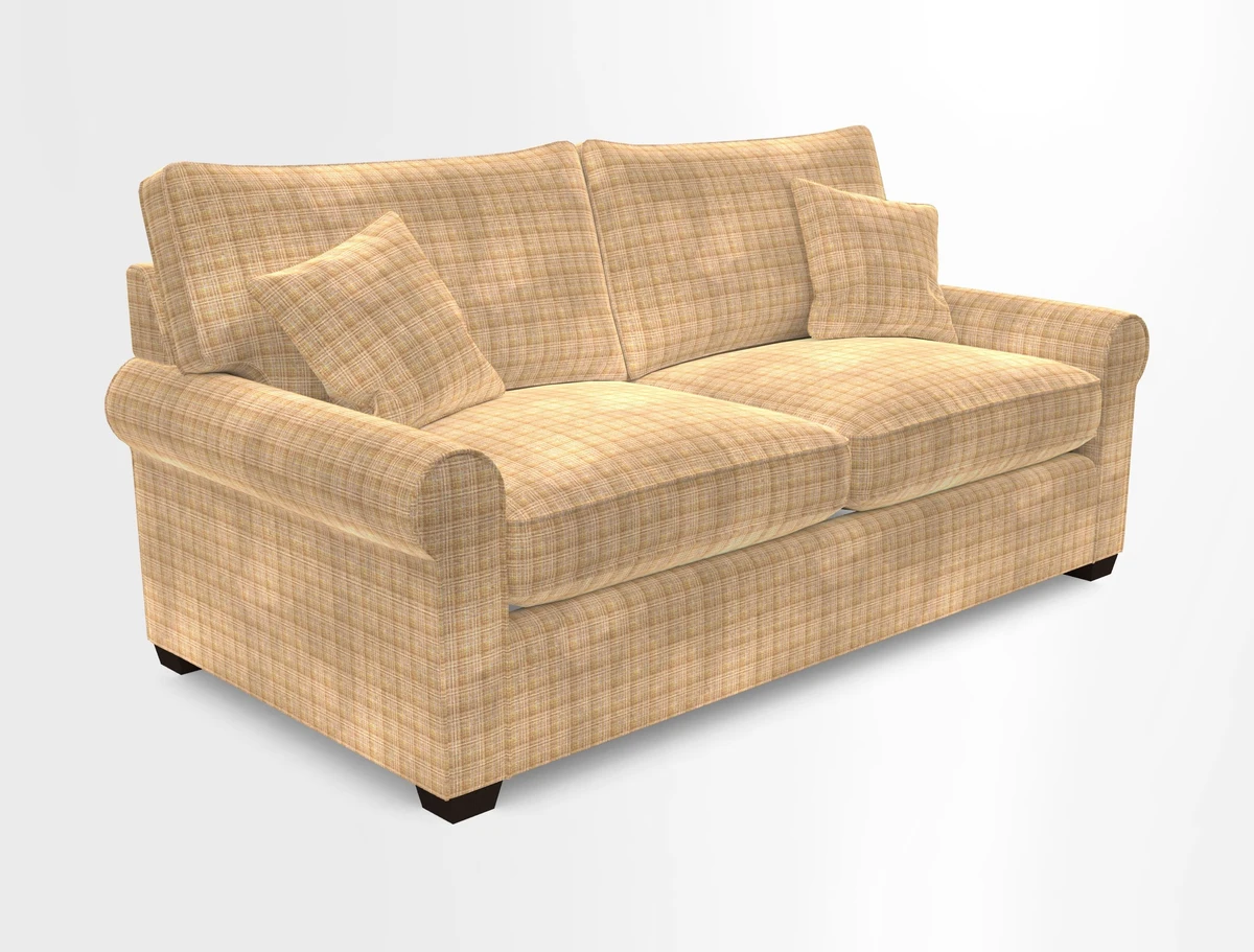 Bignor 3 Seater Sofa in V&A Drawn From Nature Oak Tree Gold