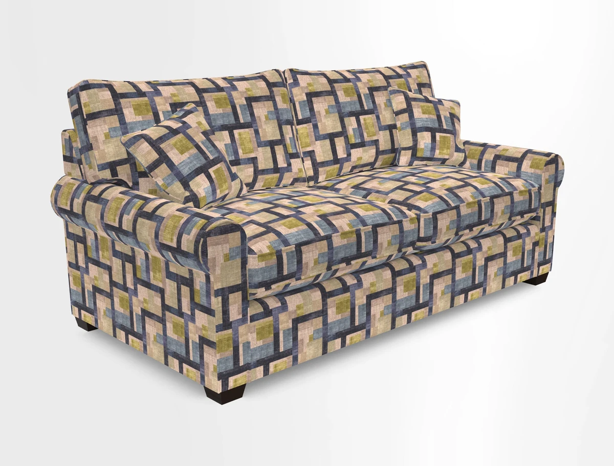 Bignor 3 Seater Sofa in V&A Drawn From Nature Oak Tree Gold