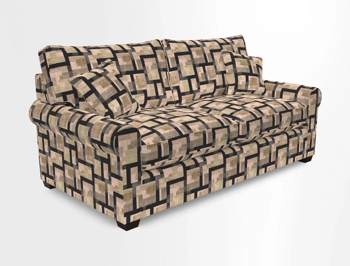 Bignor 3 Seater Sofa in V&A Drawn From Nature Oak Tree Gold