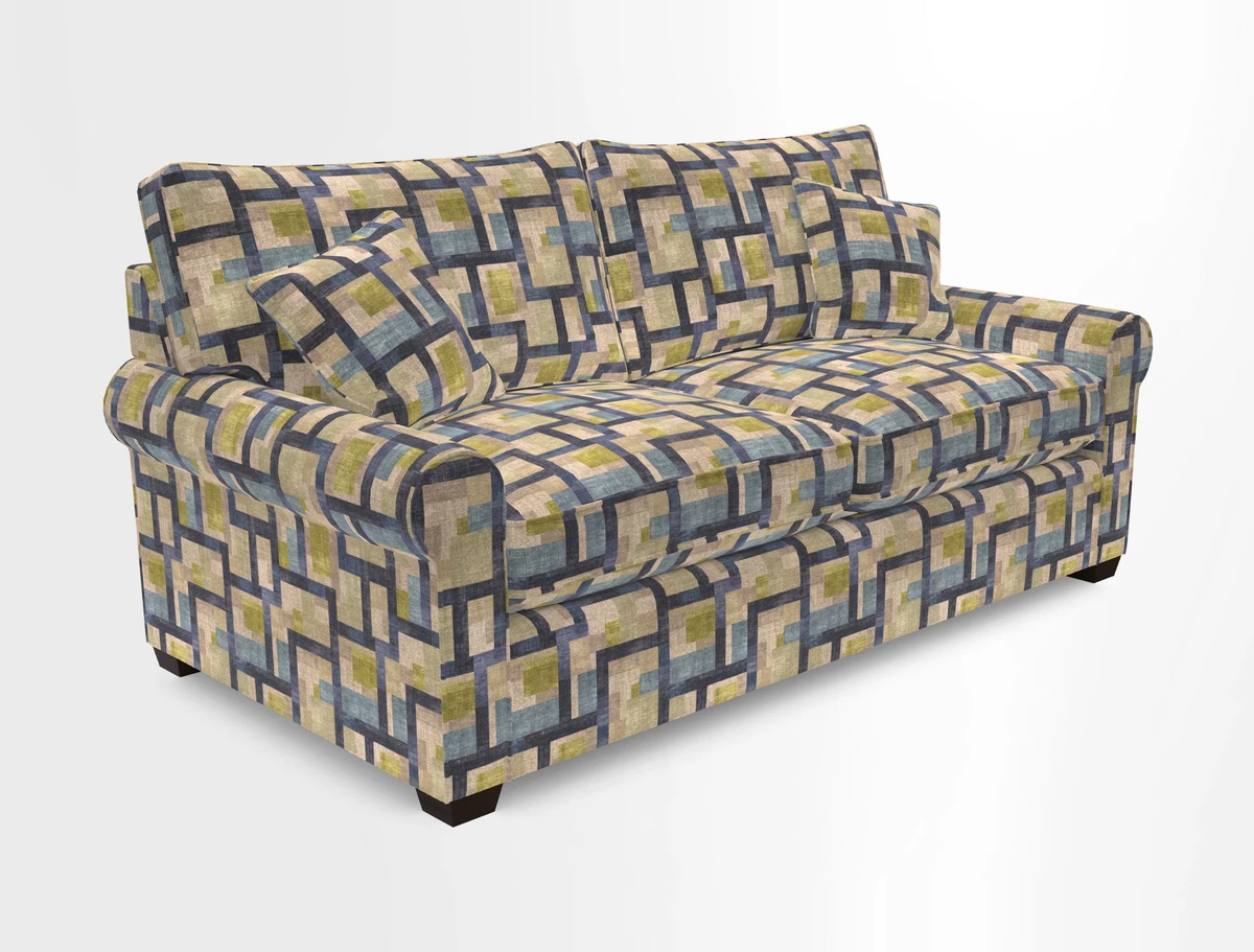 Bignor 3 Seater Sofa in V&A Drawn From Nature Oak Tree Gold