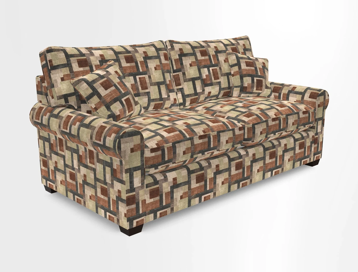 Bignor 3 Seater Sofa in V&A Drawn From Nature Oak Tree Gold