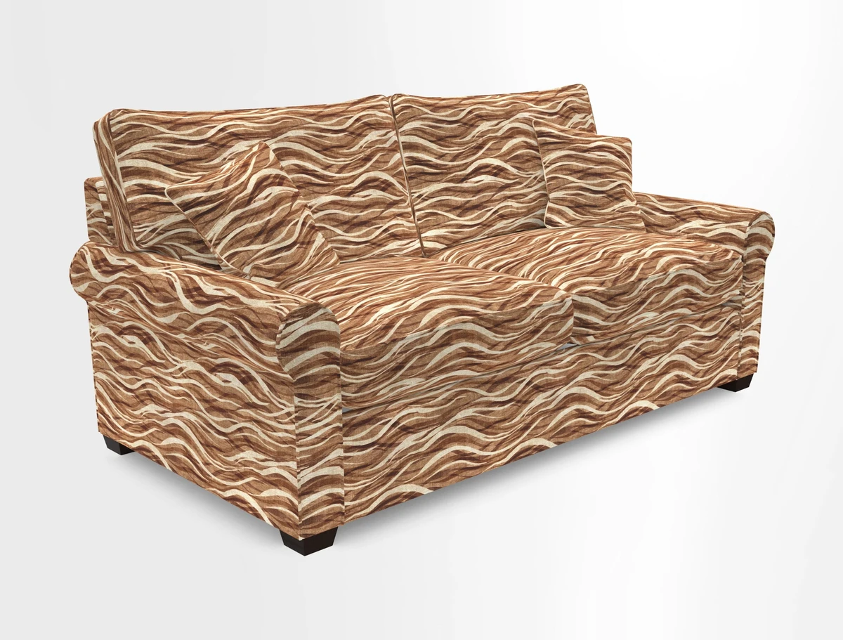 Bignor 3 Seater Sofa in V&A Drawn From Nature Oak Tree Gold