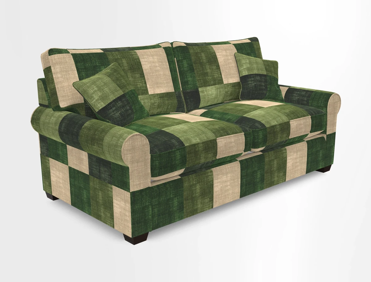 Bignor 3 Seater Sofa in V&A Drawn From Nature Oak Tree Gold