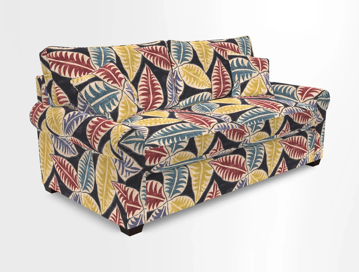 Bignor 3 Seater Sofa in V&A Drawn From Nature Oak Tree Gold