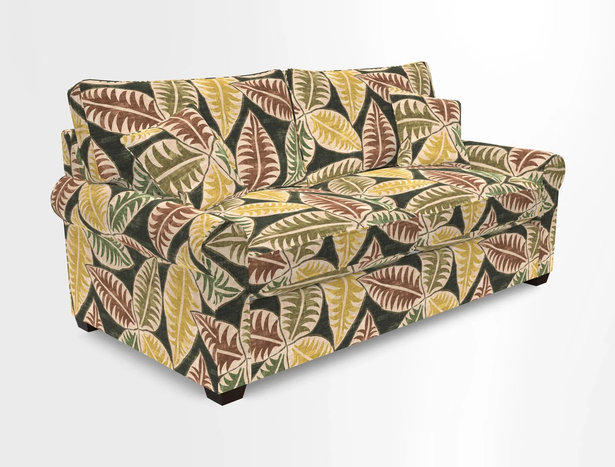 Bignor 3 Seater Sofa in V&A Drawn From Nature Oak Tree Gold