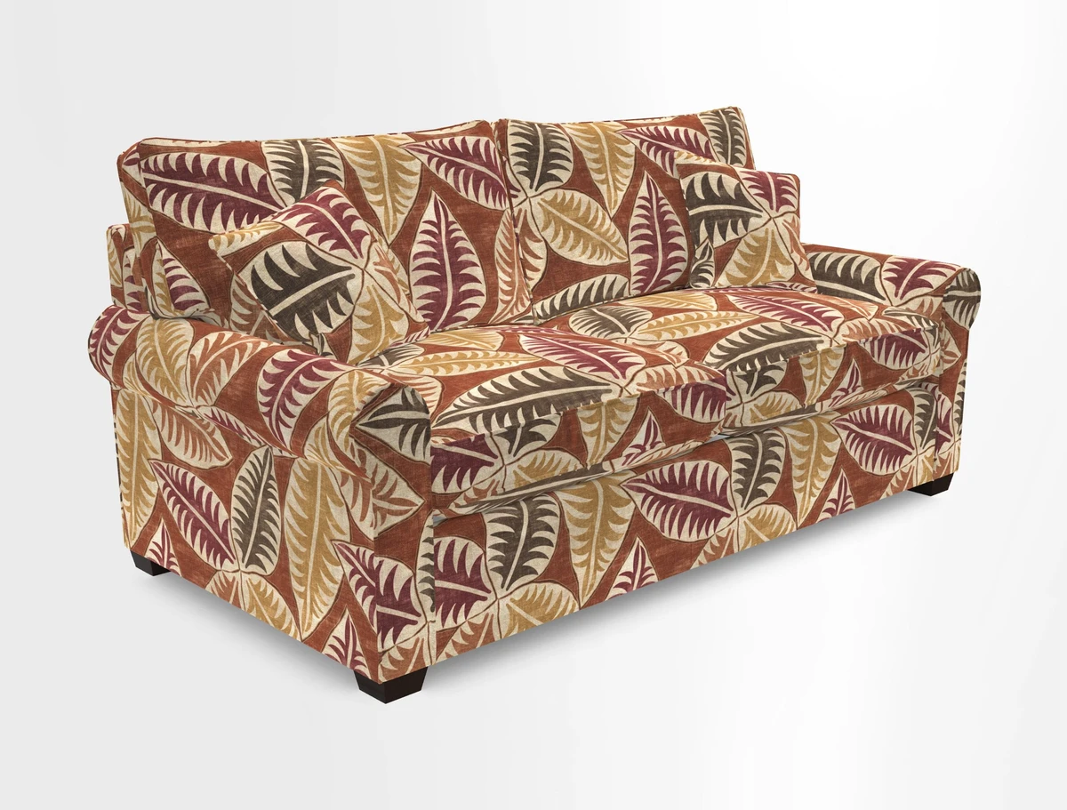 Bignor 3 Seater Sofa in V&A Drawn From Nature Oak Tree Gold