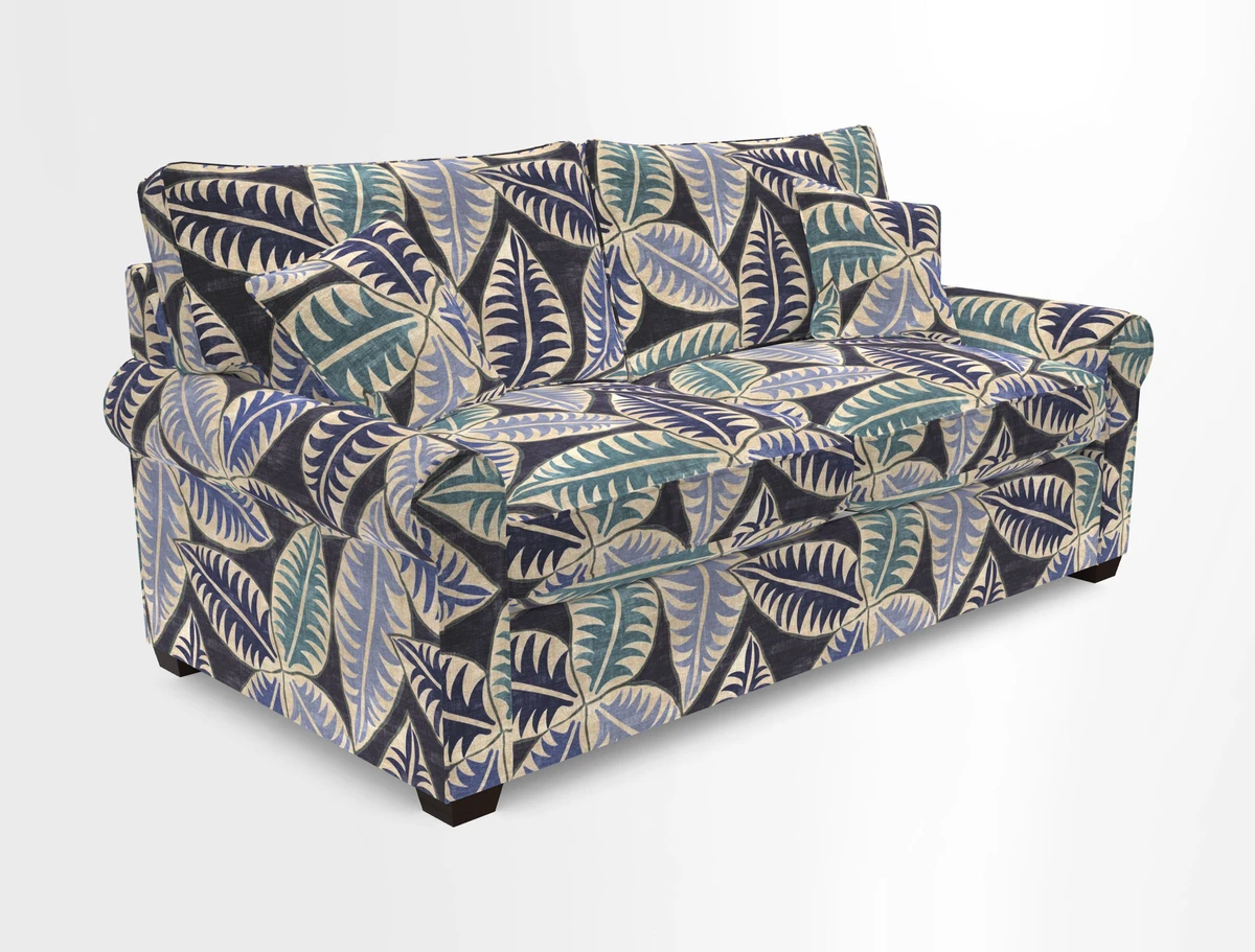 Bignor 3 Seater Sofa in V&A Drawn From Nature Oak Tree Gold