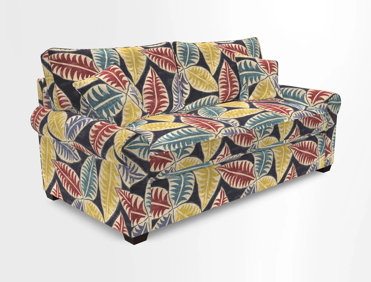 Bignor 3 Seater Sofa in V&A Drawn From Nature Oak Tree Gold
