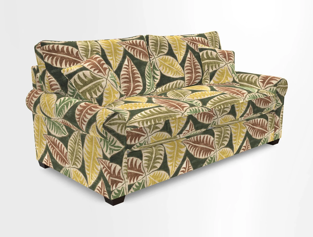 Bignor 3 Seater Sofa in V&A Drawn From Nature Oak Tree Gold