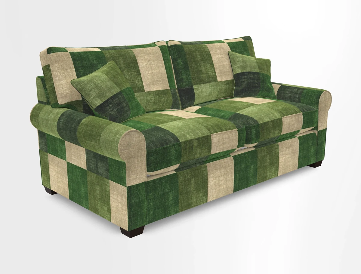 Bignor 3 Seater Sofa in V&A Drawn From Nature Oak Tree Gold