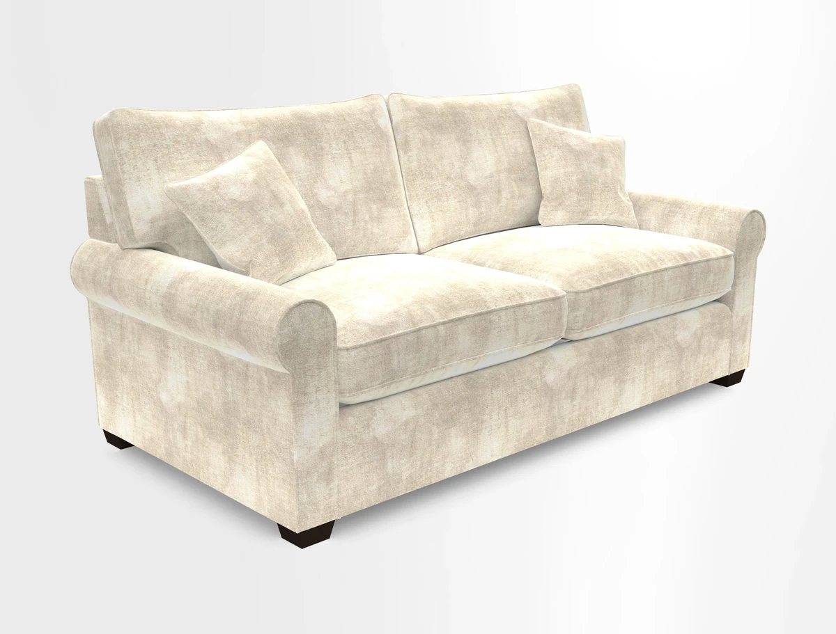 Bignor 3 Seater Sofa in V&A Drawn From Nature Oak Tree Gold