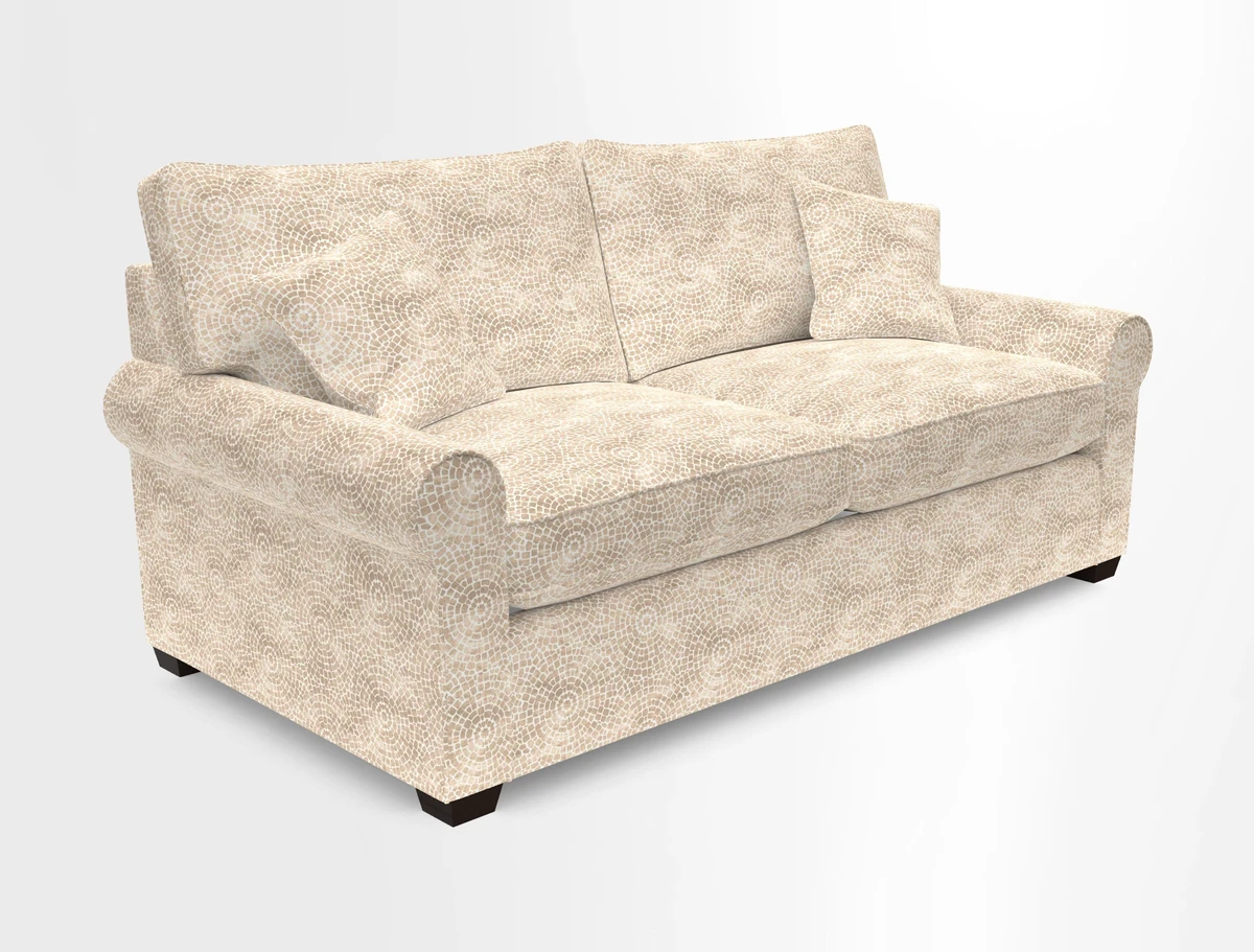 Bignor 3 Seater Sofa in V&A Drawn From Nature Oak Tree Gold