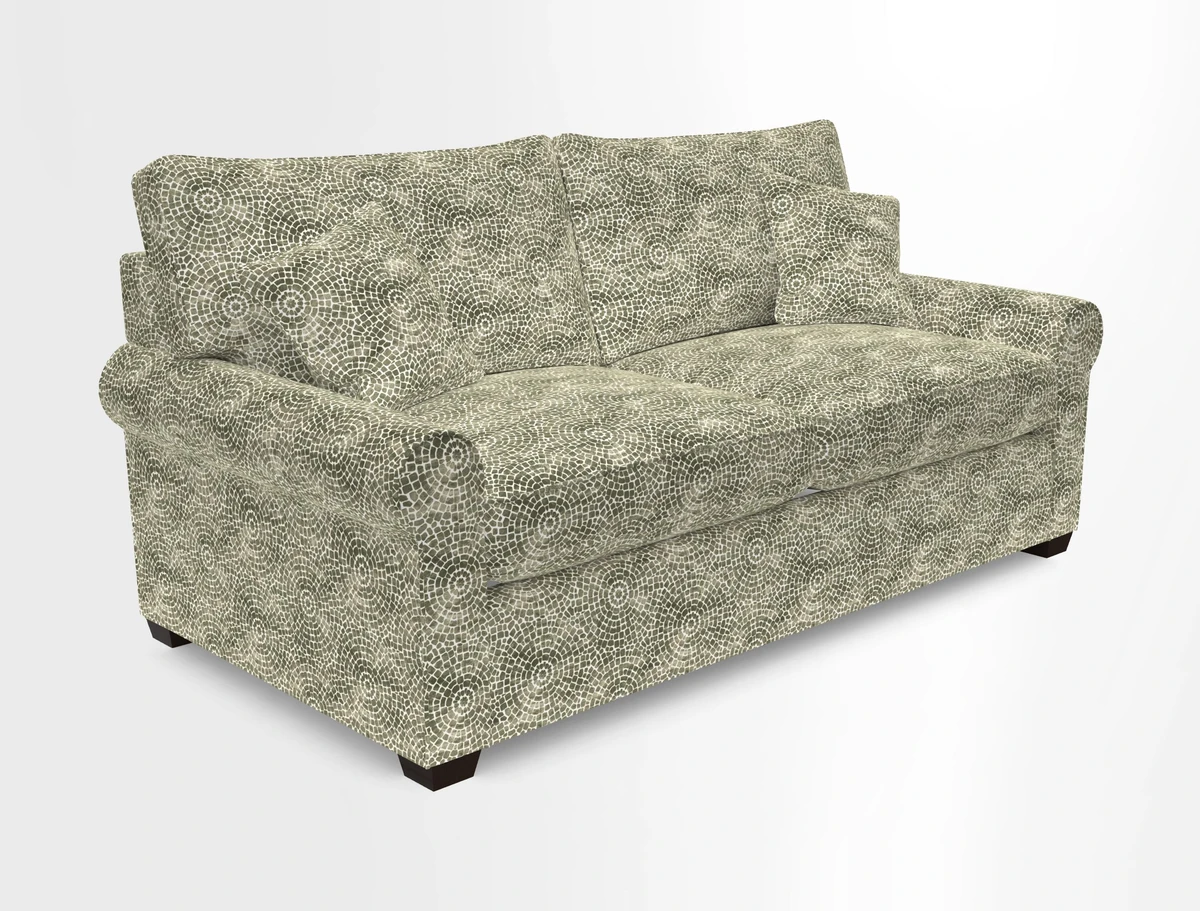 Bignor 3 Seater Sofa in V&A Drawn From Nature Oak Tree Gold