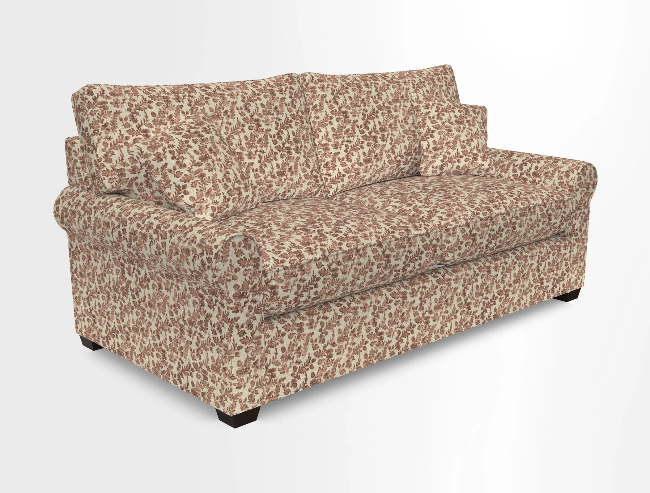 Bignor 3 Seater Sofa in V&A Drawn From Nature Oak Tree Gold