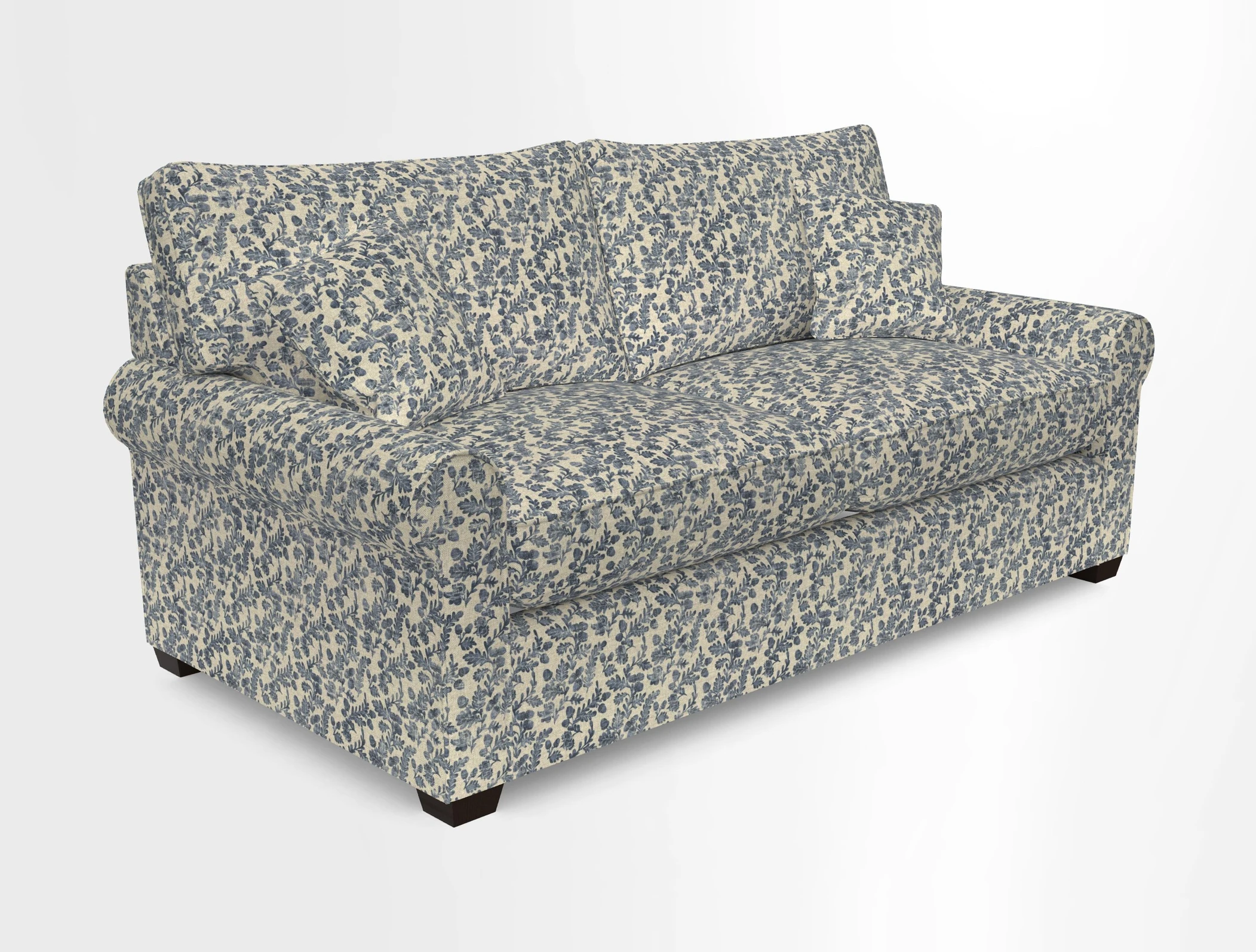 Bignor 3 Seater Sofa in V&A Drawn From Nature Oak Tree Gold