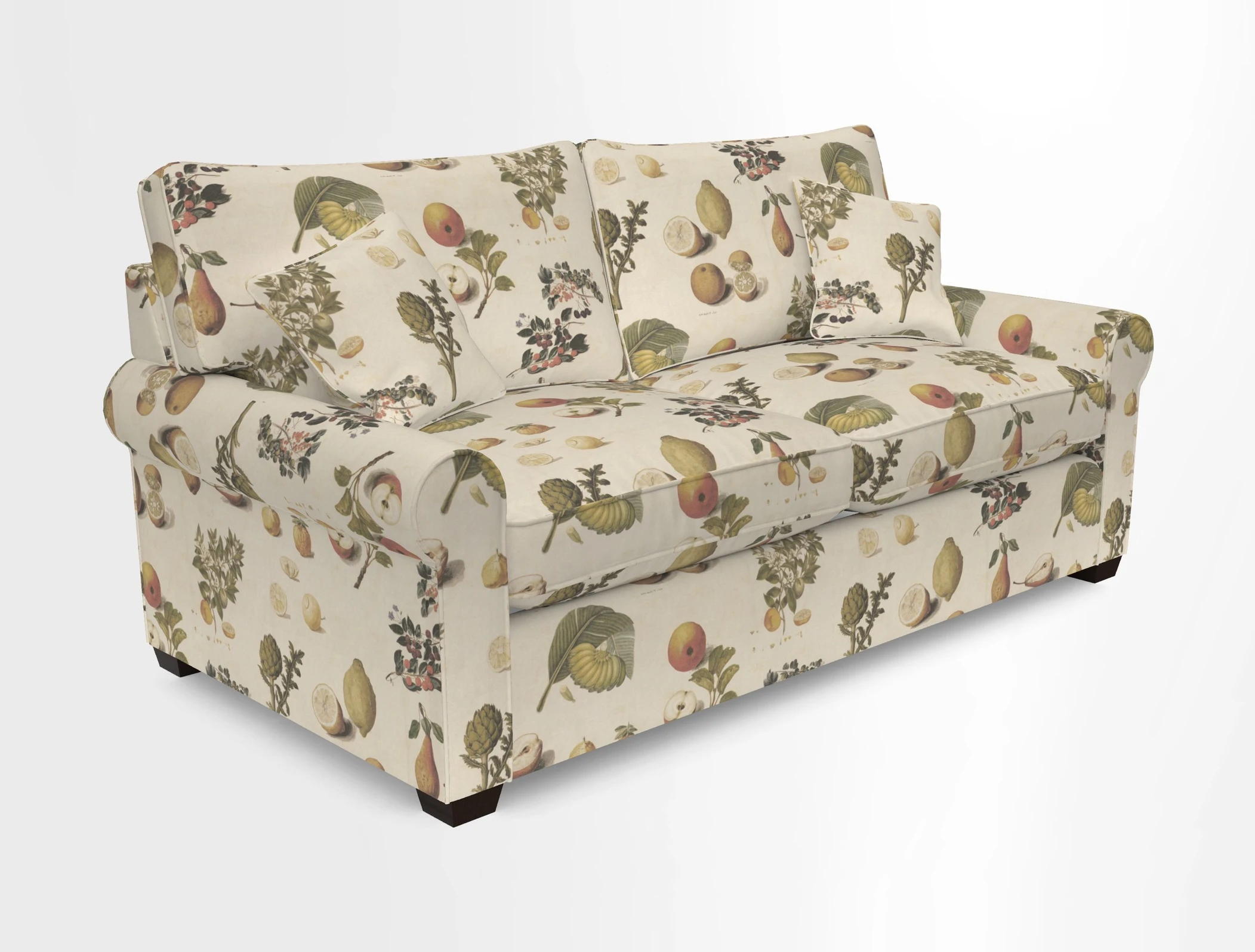 Bignor 3 Seater Sofa in V&A Drawn From Nature Oak Tree Gold