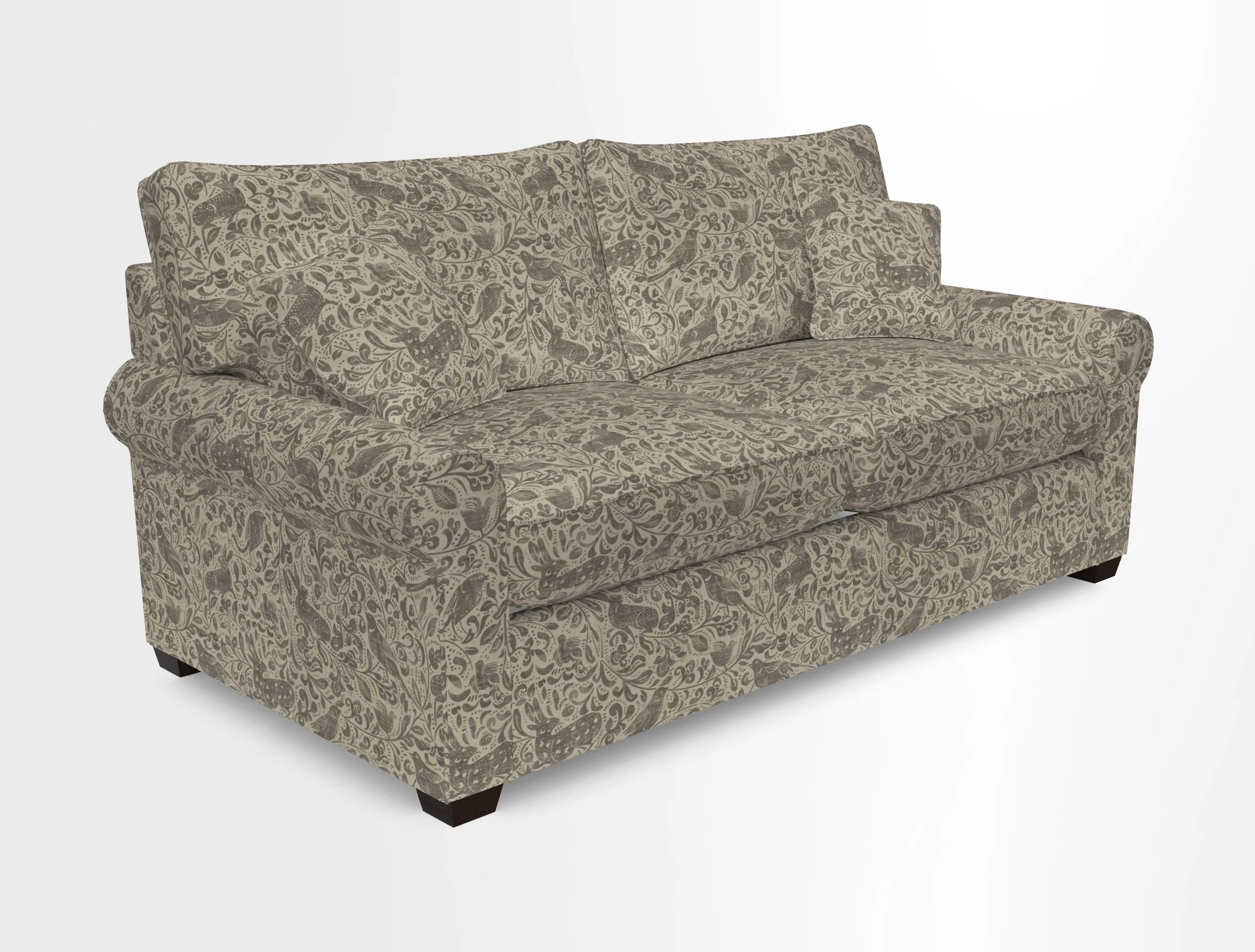 Bignor 3 Seater Sofa in V&A Drawn From Nature Oak Tree Gold