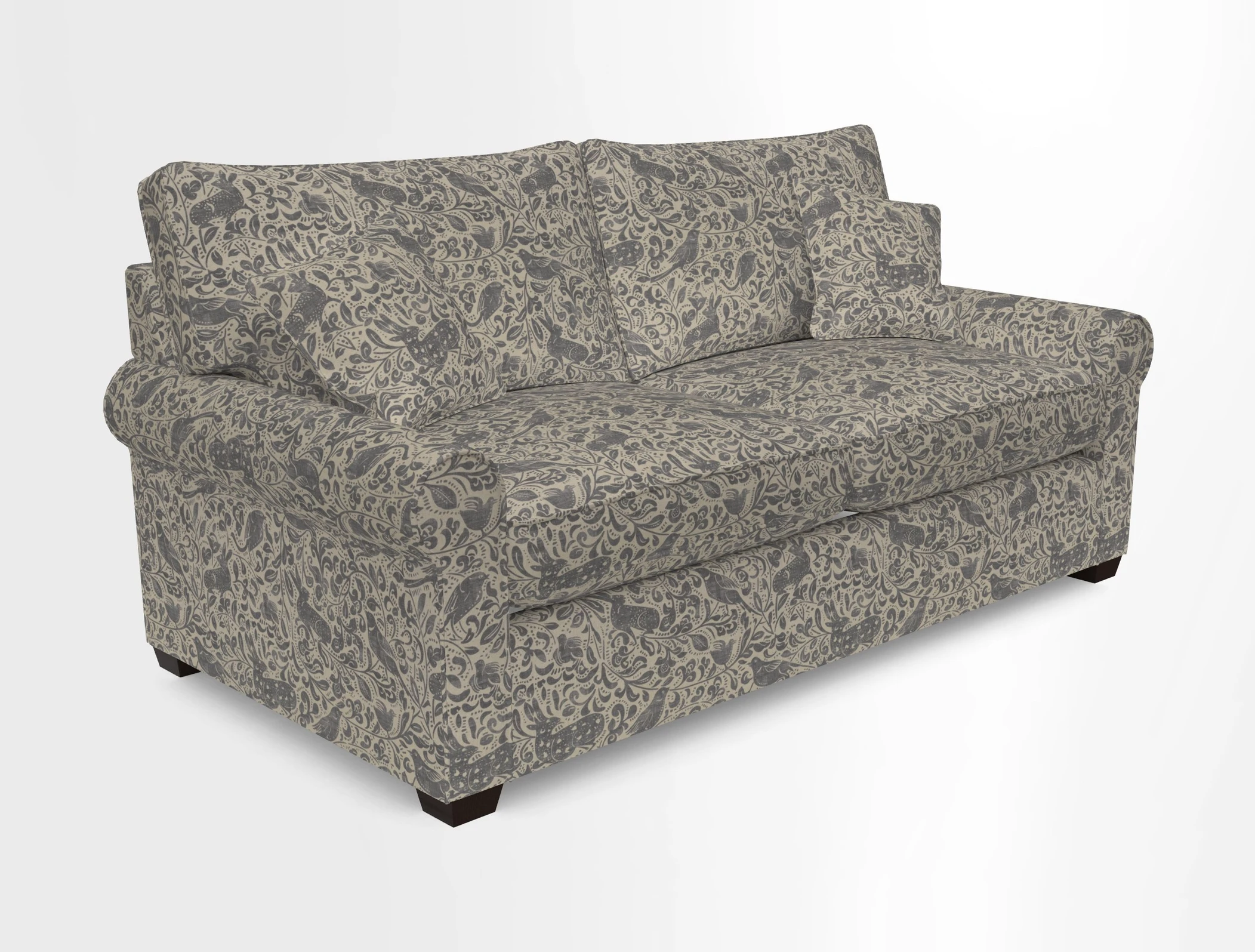 Bignor 3 Seater Sofa in V&A Drawn From Nature Oak Tree Gold