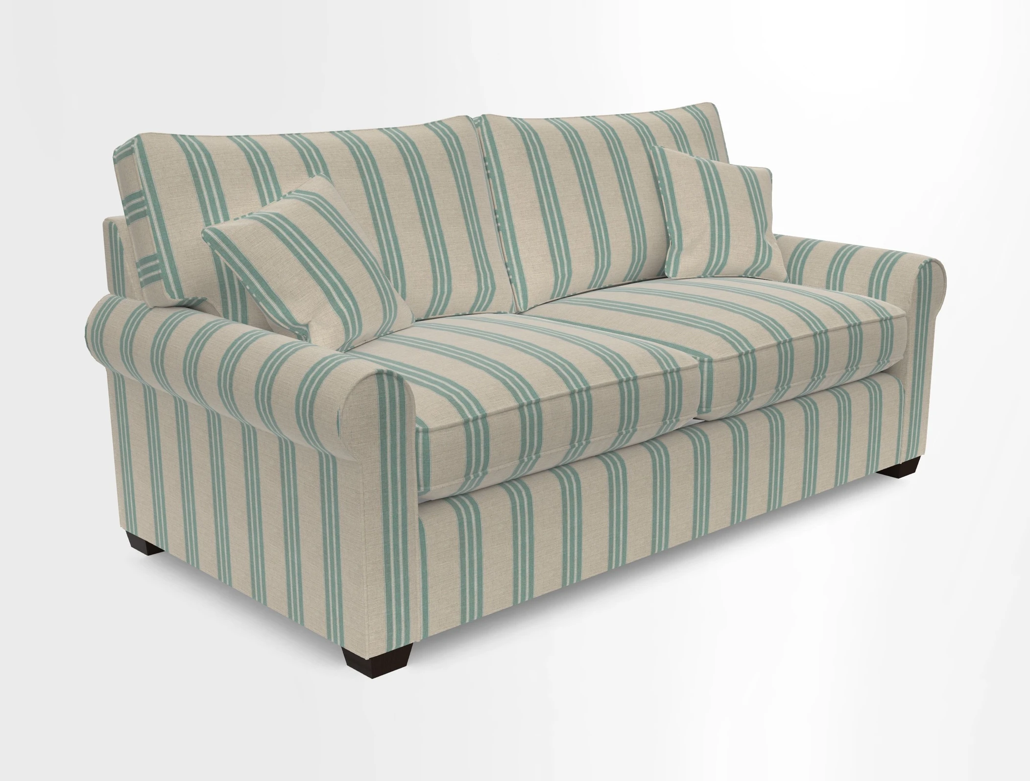 Bignor 3 Seater Sofa in V&A Drawn From Nature Oak Tree Gold
