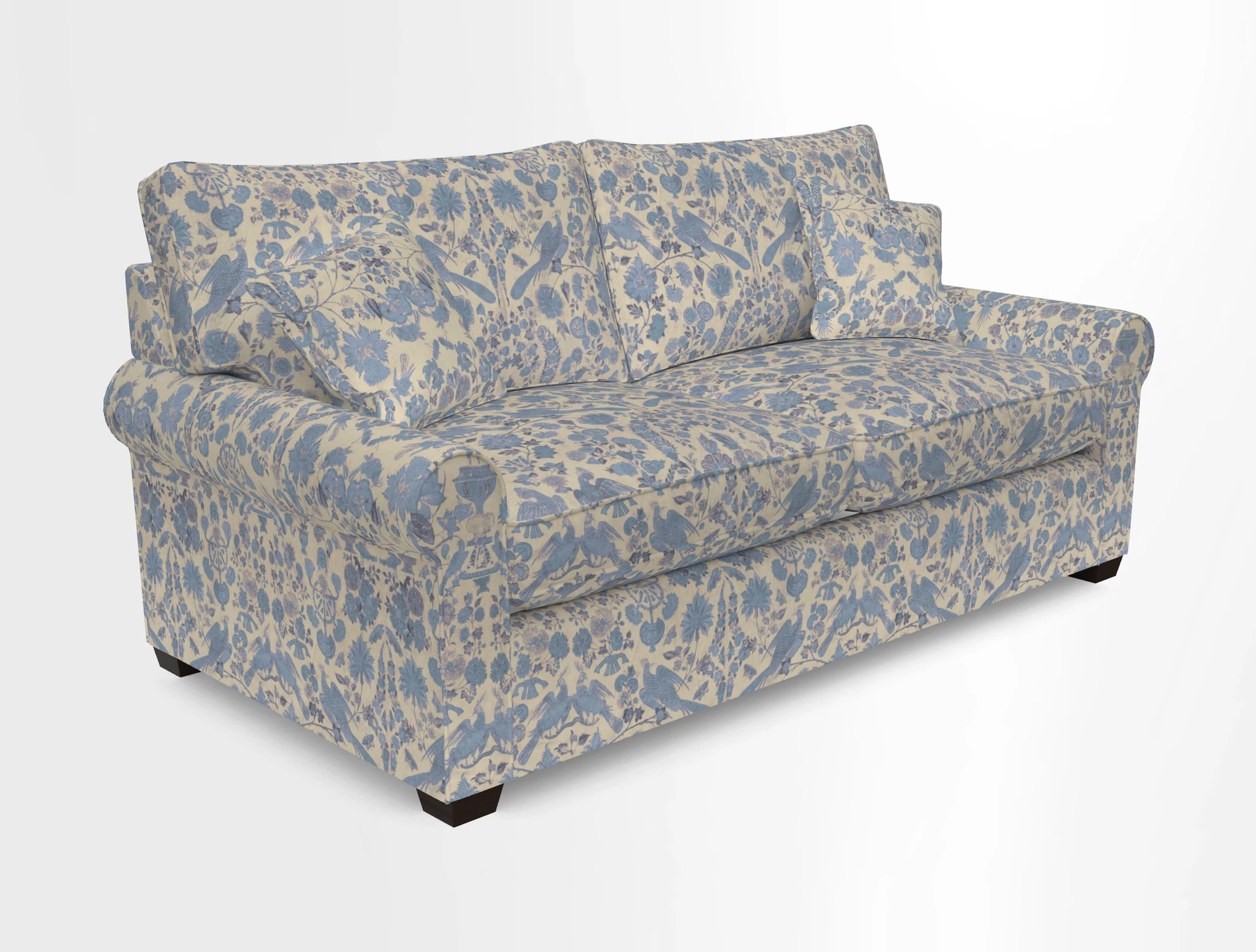 Bignor 3 Seater Sofa in V&A Drawn From Nature Oak Tree Gold