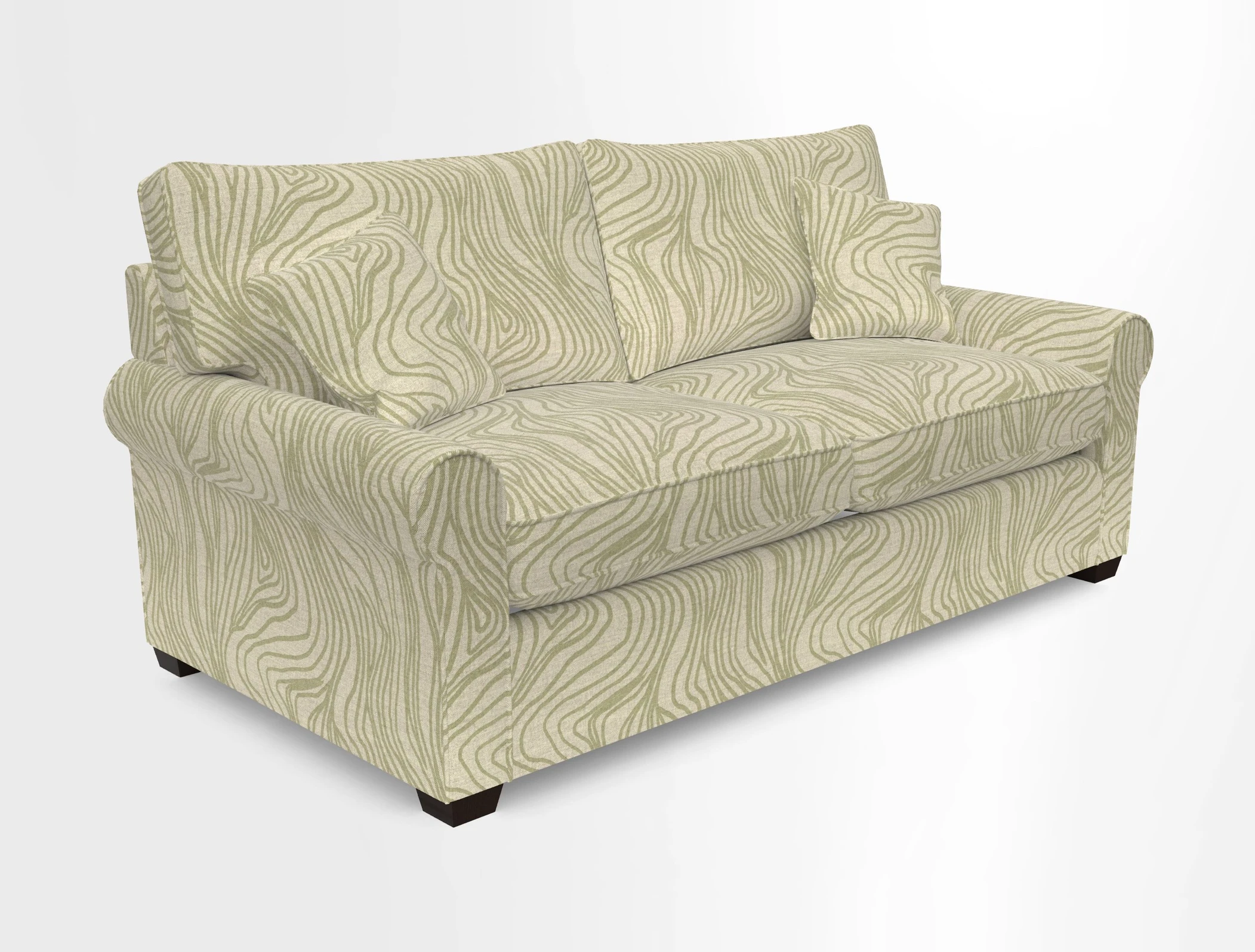 Bignor 3 Seater Sofa in V&A Drawn From Nature Oak Tree Gold