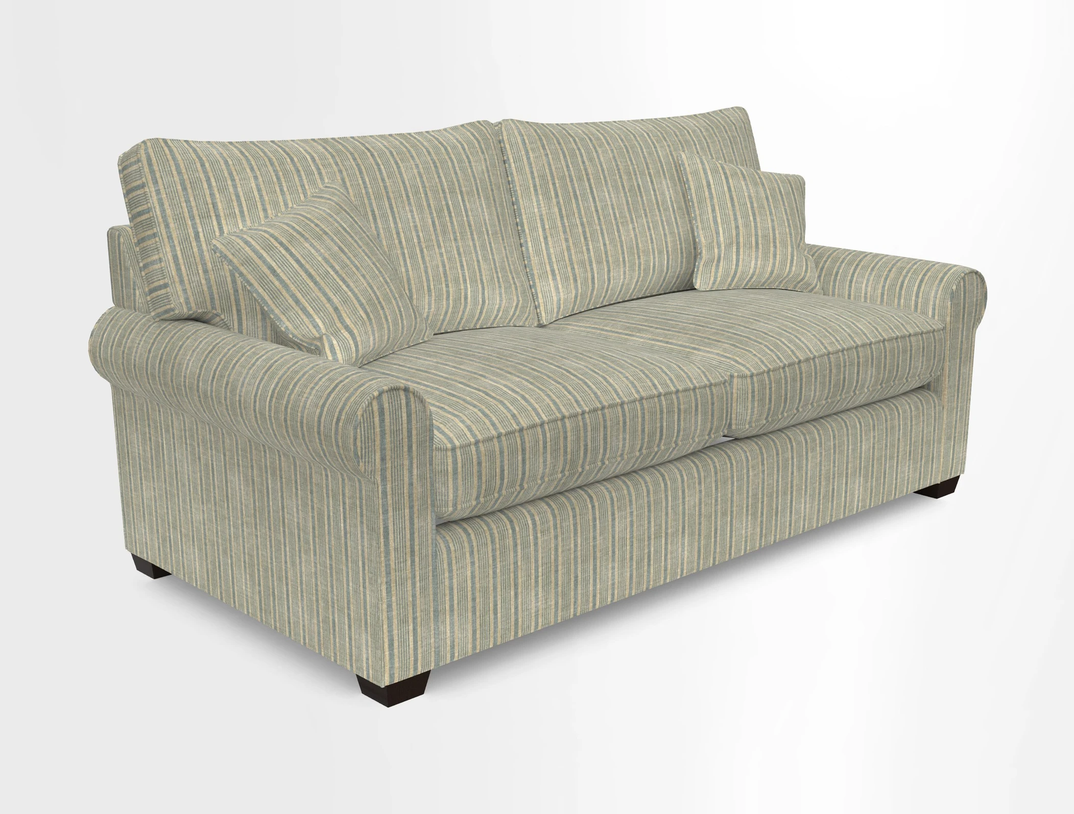 Bignor 3 Seater Sofa in V&A Drawn From Nature Oak Tree Gold