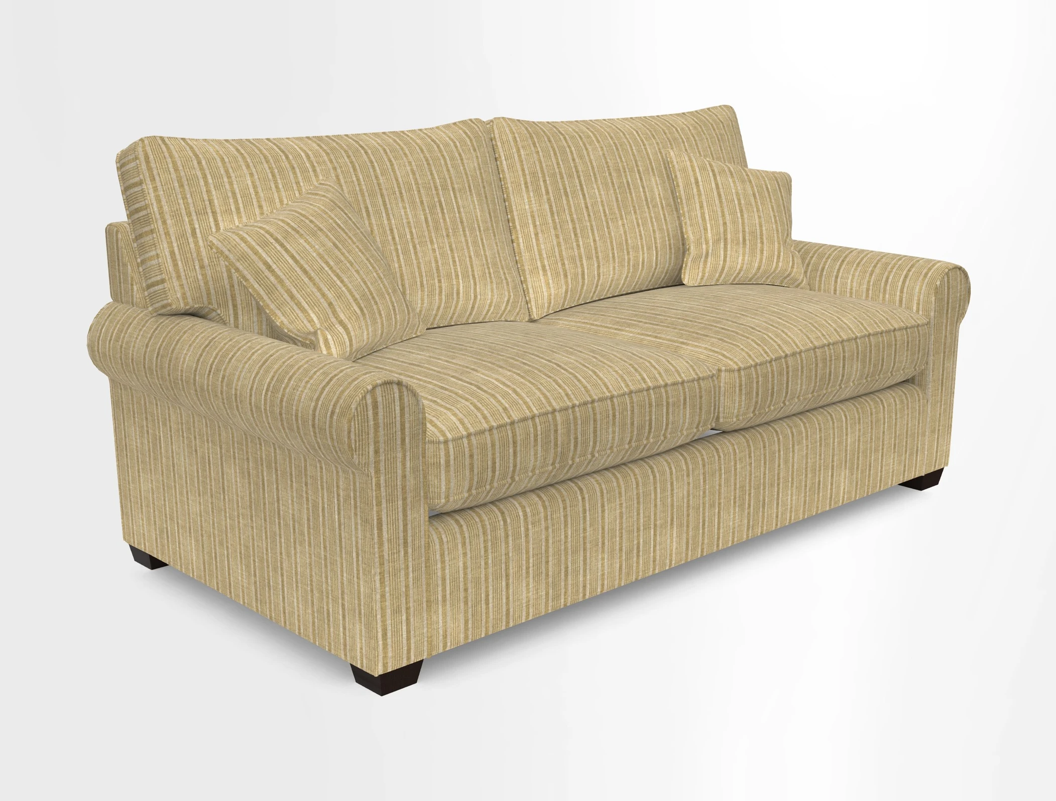 Bignor 3 Seater Sofa in V&A Drawn From Nature Oak Tree Gold