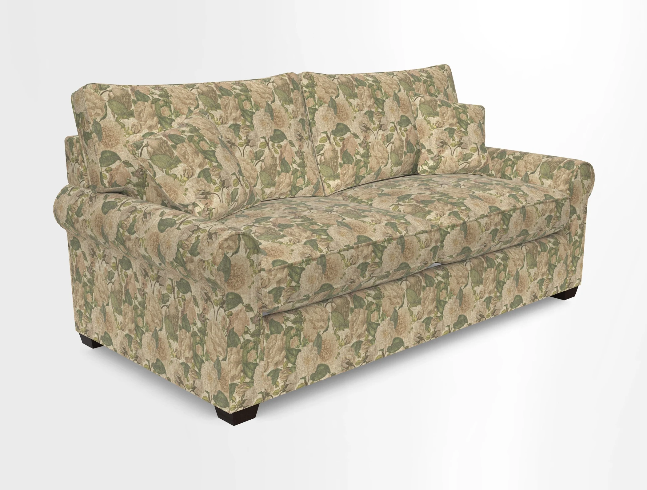 Bignor 3 Seater Sofa in V&A Drawn From Nature Oak Tree Gold