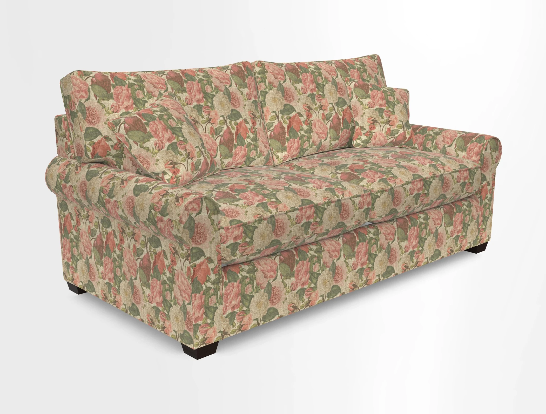 Bignor 3 Seater Sofa in V&A Drawn From Nature Oak Tree Gold