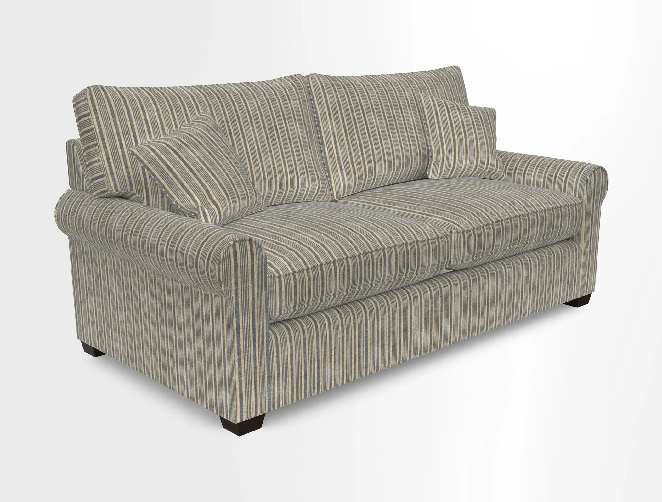 Bignor 3 Seater Sofa in V&A Drawn From Nature Oak Tree Gold