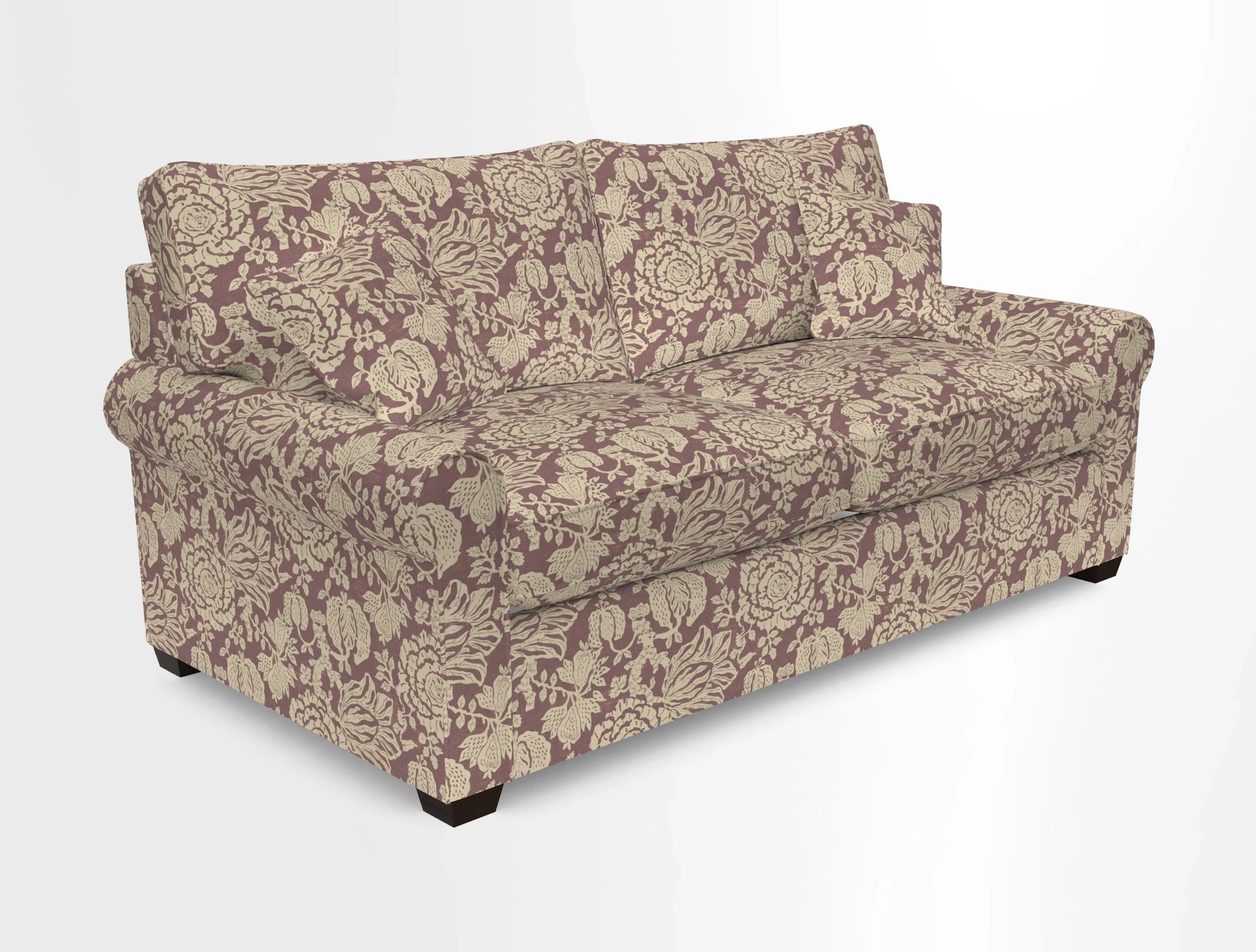 Bignor 3 Seater Sofa in V&A Drawn From Nature Oak Tree Gold
