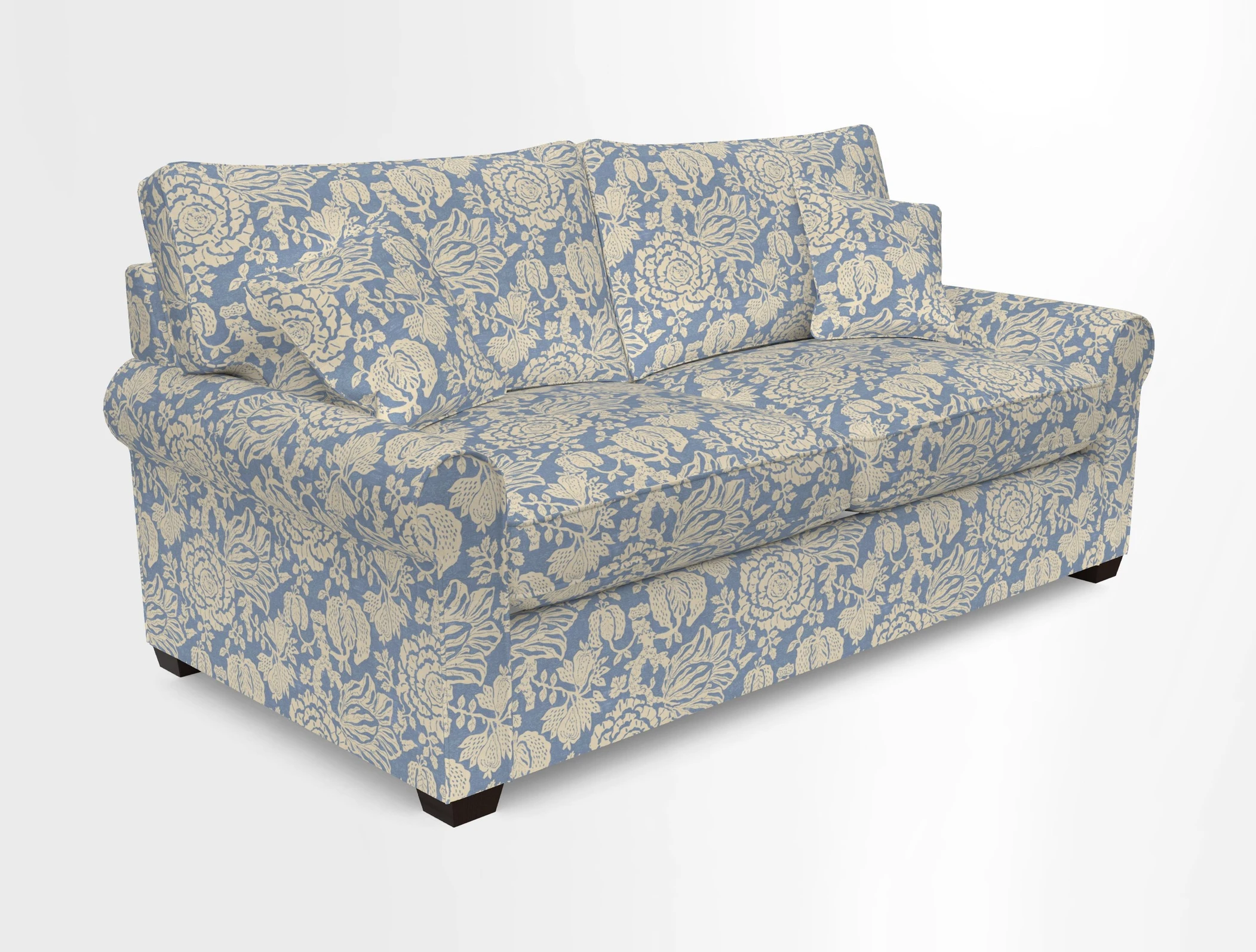 Bignor 3 Seater Sofa in V&A Drawn From Nature Oak Tree Gold