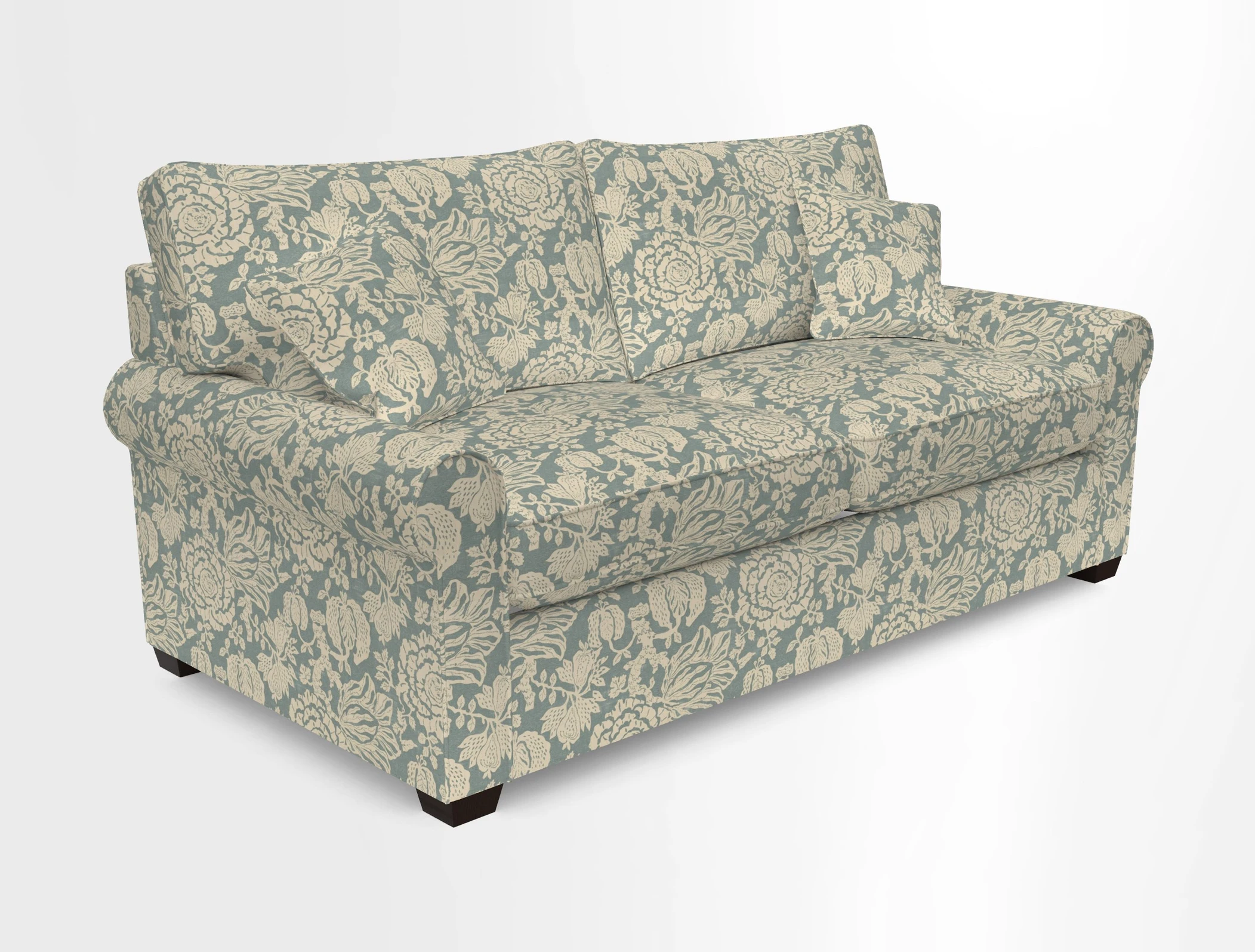 Bignor 3 Seater Sofa in V&A Drawn From Nature Oak Tree Gold