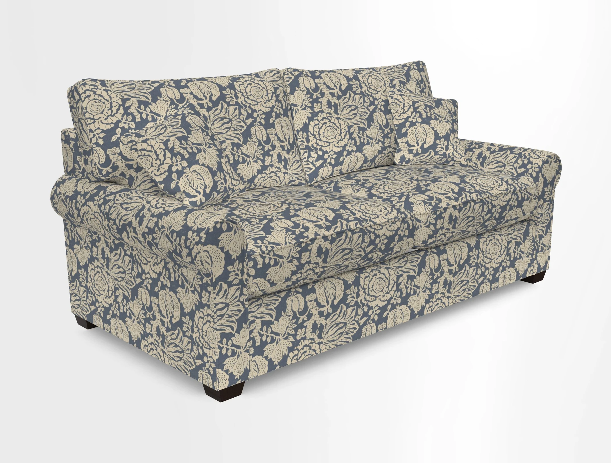 Bignor 3 Seater Sofa in V&A Drawn From Nature Oak Tree Gold
