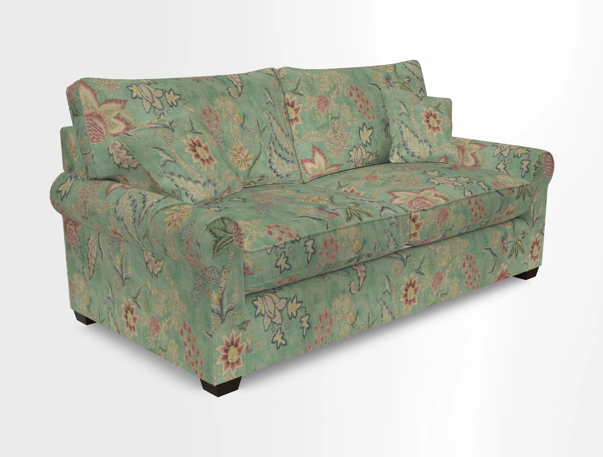 Bignor 3 Seater Sofa in V&A Drawn From Nature Oak Tree Gold